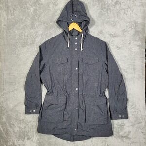 Duluth Trading Jacket Womens 2XL Mist Master Hooded Full Zip Outdoor Parka Coat